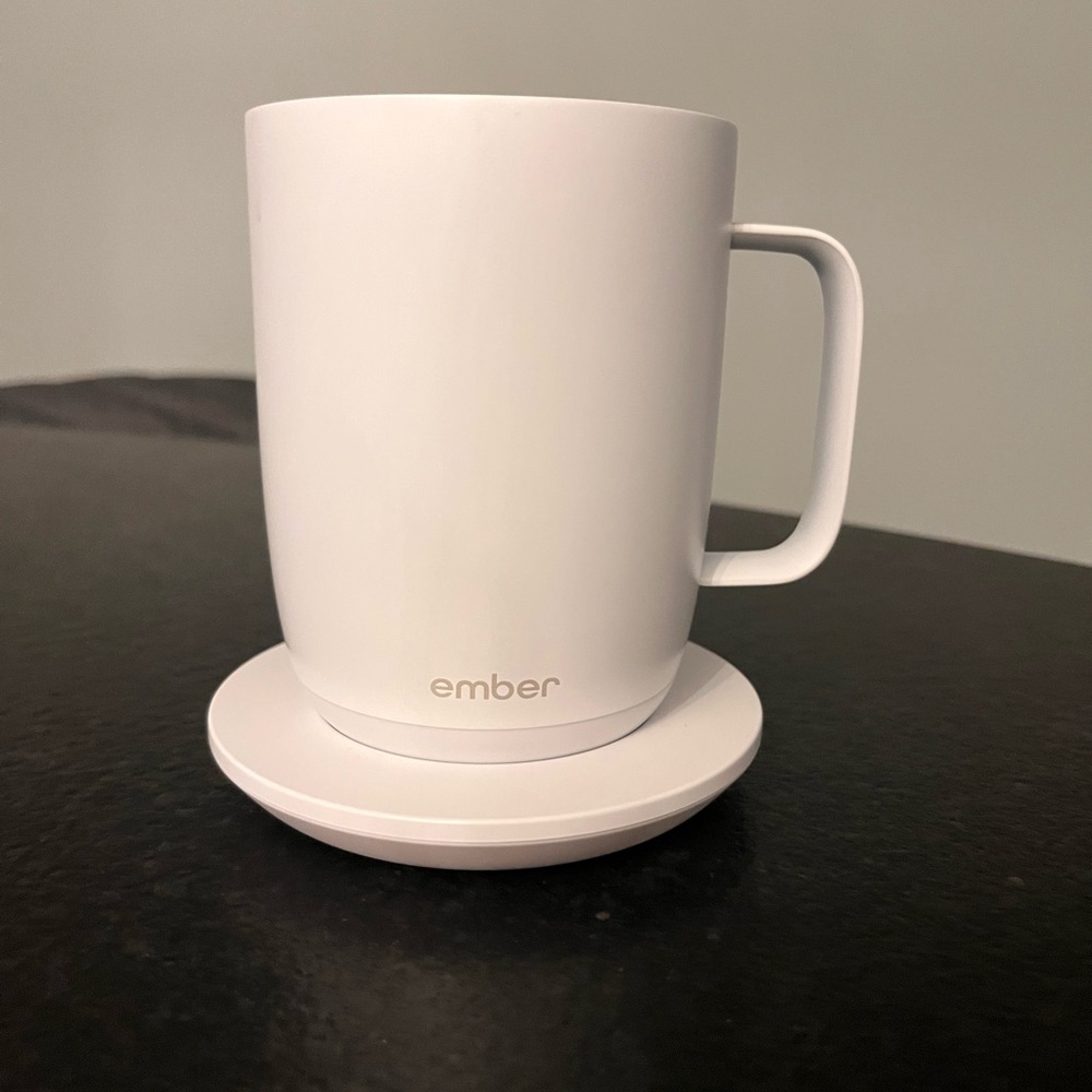 Ember White Smart Mug with Saucer